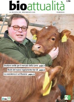 Bioattualità - Strutture snelle per il mercato della carne pagina 4 Rischi del nuovo regolamento bio UE