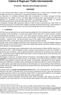 VI riunione - Ministero dello Sviluppo Economico