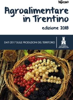 Agroalimentare in Trentino - edizione 2018 DATI 2017 SULLE PRODUZIONI DEL TERRITORIO - Palazzo Roccabruna