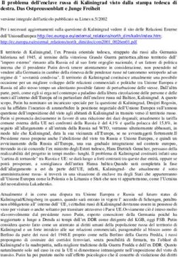 Il problema dell'enclave russa di Kaliningrad visto dalla stampa tedesca di destra. Das Ostpreussenblatt e Junge Freiheit