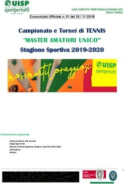 "MASTER AMATORI UNICO" - Stagione Sportiva 2019-2020