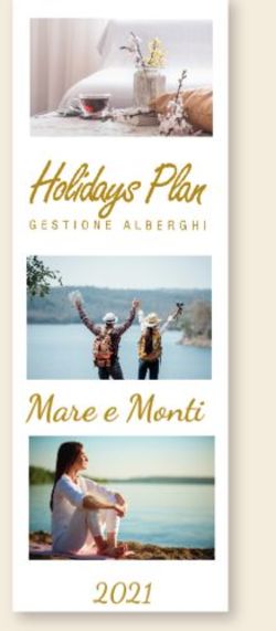 Mare e Monti - Holidays Plan