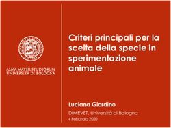 Criteri principali per la scelta della specie in sperimentazione animale - Luciana Giardino - Alimenti & Salute