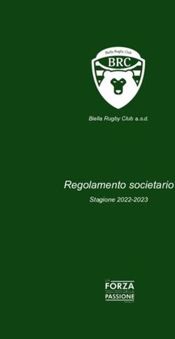 Regolamento societario - Stagione 2022-2023 Biella Rugby Club a.s.d.