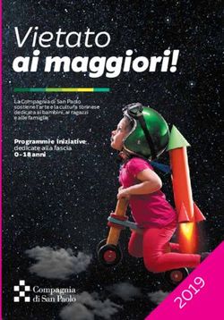 Ai maggiori! Vietato Programmi e iniziative dedicate alla fascia 0-18 anni - Compagnia di San Paolo