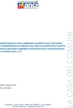 OSSERVAZIONI DI ANCI LOMBARDIA IN MERITO ALLA DGR XI/4811 "DETERMINAZIONI IN ORDINE ALLE LINEE DI SVILUPPO DELL'ASSETTO SOCIO SANITARIO LOMBARDO ...