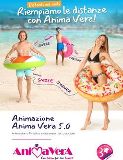 Con Anima Vera! - Animazione Anima Vera 5.0 Animazione Turistica e distanziamento sociale