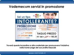 Vademecum servizi in promozione - Locandina promozione Trover&agrave; questa locandina e altro materiale per promuovere l'iniziativa - NatrixLab