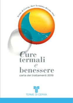 Cure termali e carta dei trattamenti 2019 - Terme di Cervia
