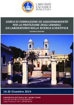 CORSO DI FORMAZIONE ED AGGIORNAMENTO PER LA PROTEZIONE DEGLI ANIMALI DA LABORATORIO NELLA RICERCA SCIENTIFICA - 16-20 Dicembre 2019