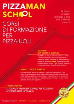 CORSI DI FORMAZIONE PER PIZZAIUOLI