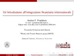 Un'introduzione all'integrazione finanziaria internazionale