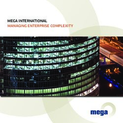 MEGA INTERNATIONAL MANAGING ENTERPRISE COMPLEXITY