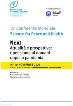 Next 13a Conferenza Mondiale Science for Peace and Health