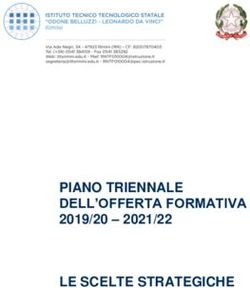 PIANO TRIENNALE DELL'OFFERTA FORMATIVA 2019/20 - 2021/22 LE SCELTE STRATEGICHE - ITTS
