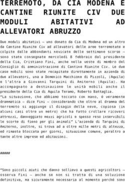 TERREMOTO, DA CIA MODENA E CANTINE RIUNITE CIV DUE AD