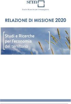 RELAZIONE DI MISSIONE 2020