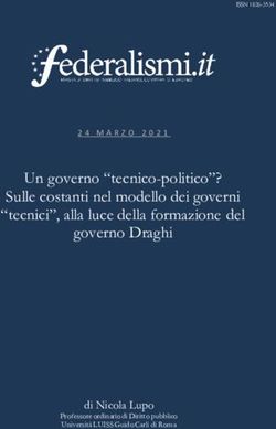Un governo "tecnico-politico"? Sulle costanti nel modello dei governi "tecnici", alla luce della formazione del governo Draghi - Sipotra