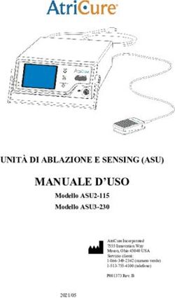 MANUALE D'USO UNIT&Agrave; DI ABLAZIONE E SENSING (ASU) - Modello ASU2-115 Modello ASU3-230 - AtriCure