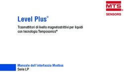 Level Plus Manuale dell'interfaccia Modbus - Serie LP Trasmettitori di livello magnetostrittivi per liquidi con tecnologia Temposonics - MTS Sensors