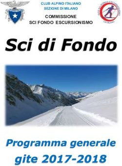 Sci di Fondo - gite 2017-2018 Programma generale - CAI Milano