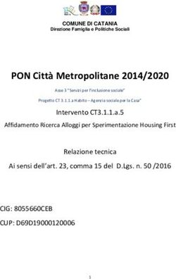 PON Citt&agrave; Metropolitane 2014/2020 - Comune di Catania
