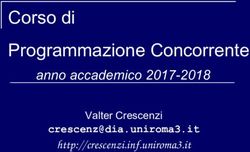 Corso di Programmazione Concorrente - Sezione di ...