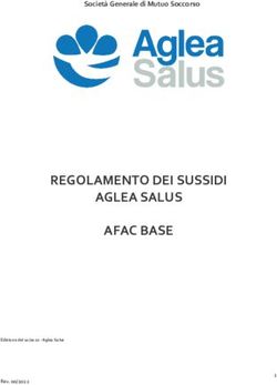 REGOLAMENTO DEI SUSSIDI AGLEA SALUS AFAC BASE - Societ&agrave; Generale di Mutuo Soccorso