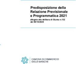 Predisposizione della Relazione Previsionale e Programmatica 2021 - allegata alla delibera di Giunta n.132 del 09/10/2020