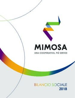 BILANCIO SOCIALE 2018 - Mimosa Società Cooperativa