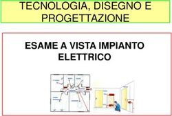 TECNOLOGIA, DISEGNO E PROGETTAZIONE - ESAME A VISTA IMPIANTO ELETTRICO