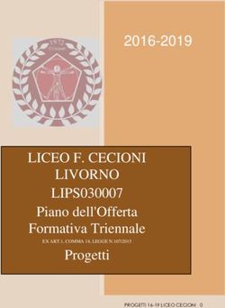 LICEO F. CECIONI LIVORNO LIPS030007 2016-2019 - Liceo Cecioni