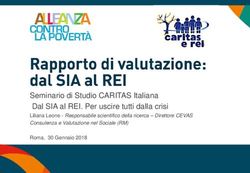 Seminario di Studio CARITAS Italiana Dal SIA al REI. Per uscire tutti dalla crisi - Liliana Leone - Responsabile scientifico della ricerca ...