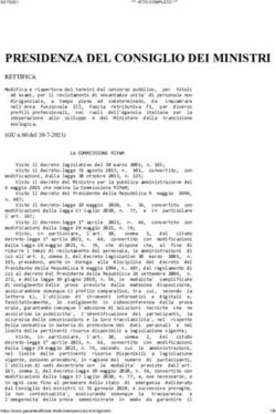 PRESIDENZA DEL CONSIGLIO DEI MINISTRI - RETTIFICA - Ministero ...