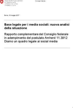Base legale per i media sociali: nuova analisi della situazione - Rapporto complementare del Consiglio federale in adempimento del postulato ...