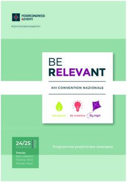 24/25 2 Programma preliminare avanzato - XIII CONVENTION NAZIONALE - Federcongressi