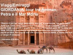 ViaggiEmiraggi GIORDANIA, tour tra Amman, Petra e il Mar Morto