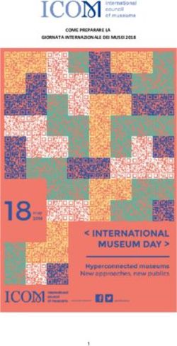 COME PREPARARE LA GIORNATA INTERNAZIONALE DEI MUSEI 2018