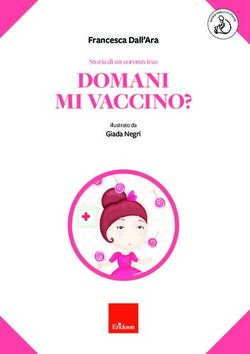 DOMANI MI VACCINO? Francesca Dall'Ara - Storia di un coronavirus - ic occhieppo inf.