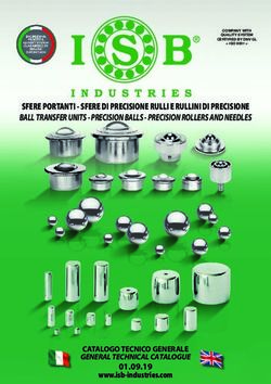 SFERE PORTANTI - SFERE DI PRECISIONE RULLI E RULLINI DI PRECISIONE BALL TRANSFER UNITS - PRECISION BALLS - PRECISION ROLLERS AND NEEDLES - ISB ...