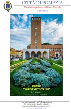 CITTÀ DI POMEZIA Città Metropolitana di Roma Capitale - Comuni Virtuosi