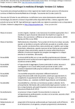 Terminologia multilingue in medicina di famiglia Versione 2.5 italiana - ORBi