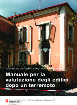 Manuale per la valutazione degli edifi ci dopo un terremoto - Valutazione dell'agibilit&agrave; degli edifi ci residenziali