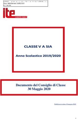 Documento del Consiglio di Classe 30 Maggio 2020