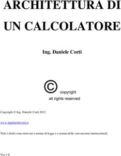 ARCHITETTURA DI UN CALCOLATORE - Ing. Daniele Corti