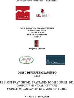 COMPORTAMENTO ALIMENTARE: USL Umbria