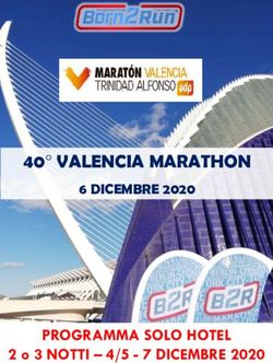 40 VALENCIA MARATHON - 6 DICEMBRE 2020 - PROGRAMMA SOLO HOTEL DICEMBRE 2020 - Born2Run