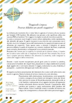 Viaggiando s'impara Percorso didattico per piccoli viaggiatori!