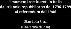I momenti costituenti in Italia dal triennio repubblicano del 1796-1799 al referendum del 1946 - Gian Luca Fruci (Universit&agrave; di Pisa)