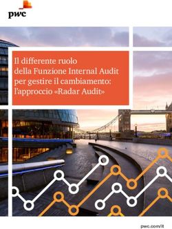 Il differente ruolo della Funzione Internal Audit per gestire il cambiamento: l'approccio "Radar Audit" - pwc.com/it